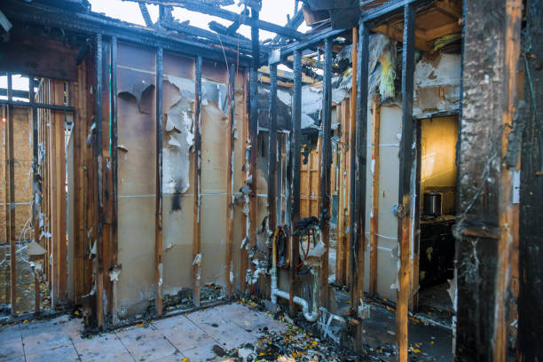 Professional Emergency Fire Cleanup technician working in David City, NE